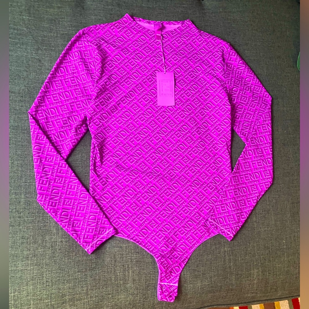 Fendi X Skims Bodysuit Top
